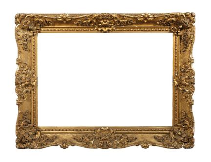 Cornice ornamentale intagliata in stile storicista