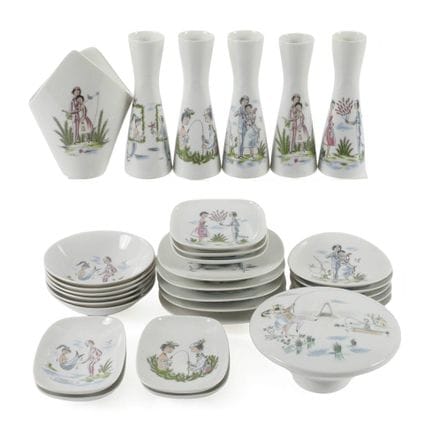 Ensemble de porcelaine décorative Rosenthal « Les 