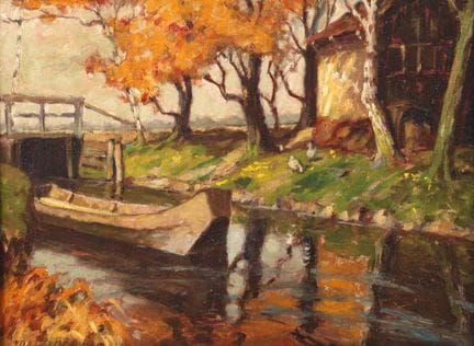 Max Schröder, Spreewald autunnale
vista romantica 