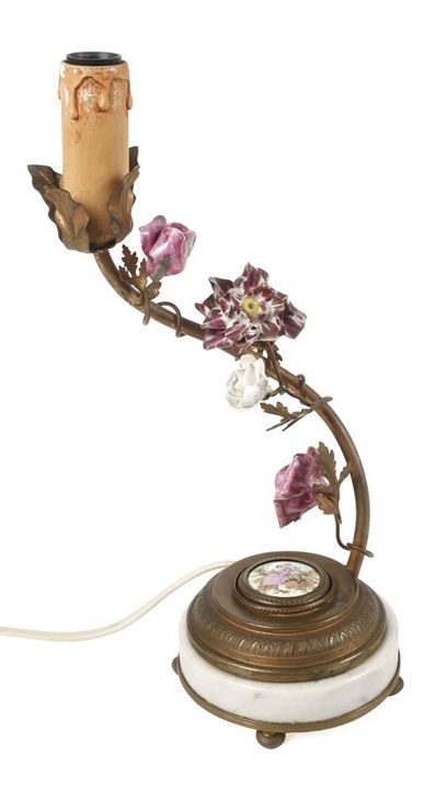 Lampe de table, France 
vers 1900, marquée « Made 