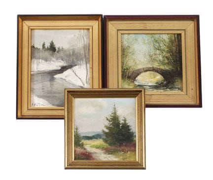 Manfred Feiler, Tres pinturas de paisajes
Puente d