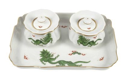 Service d'écriture de Meissen « Dragon vert du Min