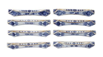 Ensemble de petits porte-couteaux de Meissen « Mot