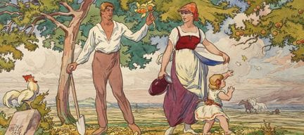 Richard Naumann-Coschütz, «El verano»
una joven pa