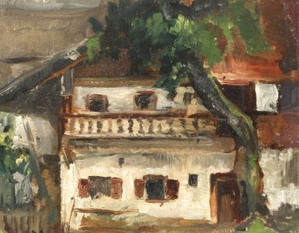 Studio di una casa colonica
Vista frontale che rie