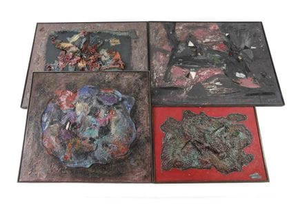 Ehrenfried Viola, Quattro tecniche miste 
collage 