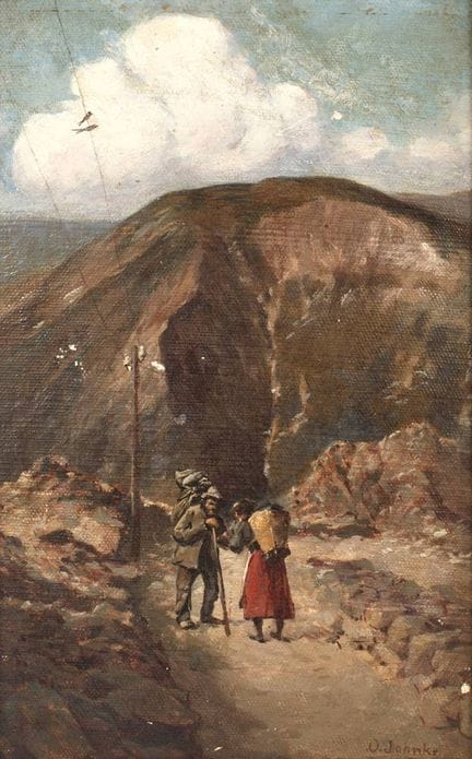 Oskar Jahnke, Conversazione in montagna
due escurs