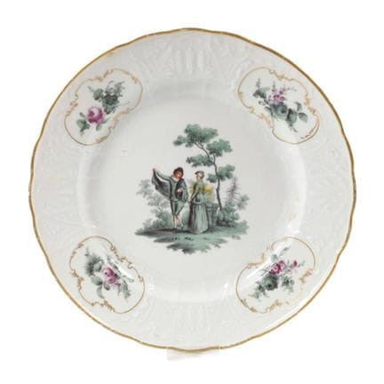 Assiette décorative de Meissen « Peinture de perso