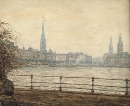 Otto Schulz-Stradtmann, Binnenalster, Amburgo 
Vis