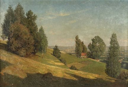 Karl Kaltenmoser, Paesaggio estivo
Vista da una po