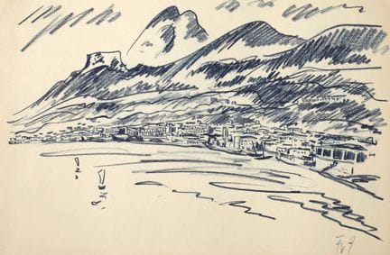 Fritz Zalisz, «Gargnano»
Vista desde el agua de la