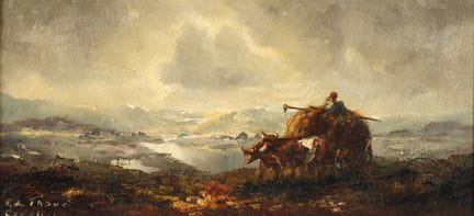 Friedrich Carl Thauer, Carro da fieno in montagna
