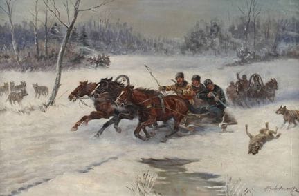 Afanasij Scheloumoff, L'attacco del lupo
in un pae