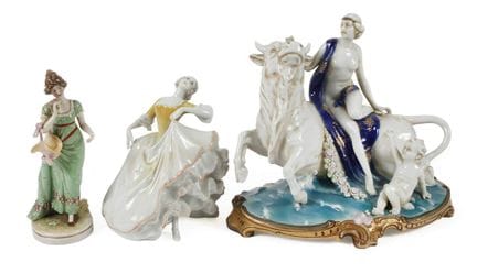Thuringe/Bavière : ensemble de figurines féminines
