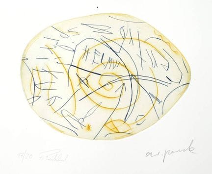 A. R. Penck/Frank Breidenbruch，《抽象》
一幅非具象构图，其中包含“H