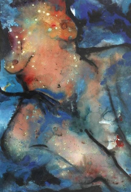 Desnudo femenino
Torso de mujer recostado de gran 