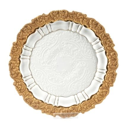 Assiette de cérémonie de Meissen, décor en relief
