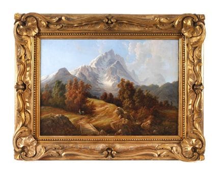 Paesaggio alpino di alta montagna di fine estate 
