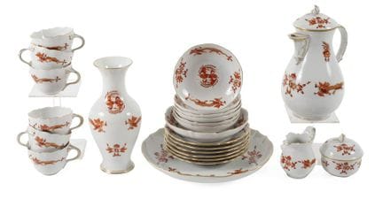 Service à café Meissen « Le riche dragon rouge »
p