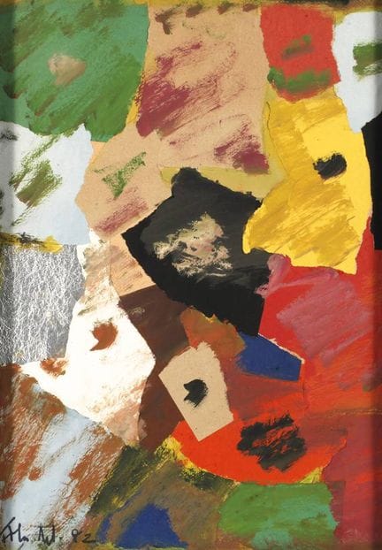 Roland Frenzel, Composición
Collage abstracto de d