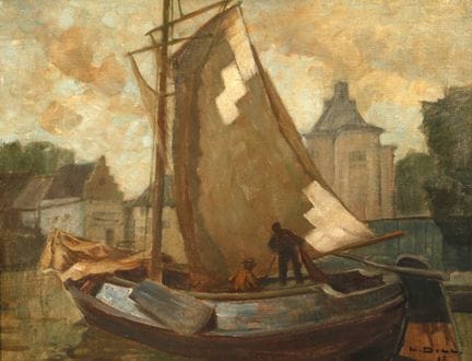 Ludwig Dill, Barca da pesca a Enkhuizen
In una gio