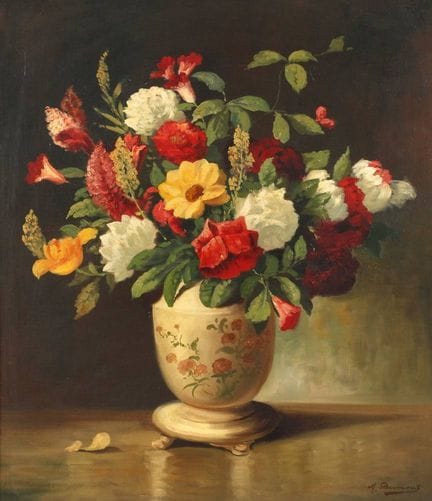 M. Dumont, Natura morta con fiori
un coloratissimo