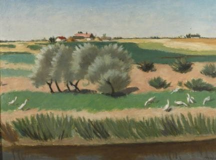 Adolf Fényes, Oche sul fiume
vista dall’acqua vers