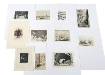 版画合集
共十一幅蚀刻版画，其中包括格雷戈尔·托尔斯滕·科齐克、彼得·劳贝、M. P. 穆勒、马克斯