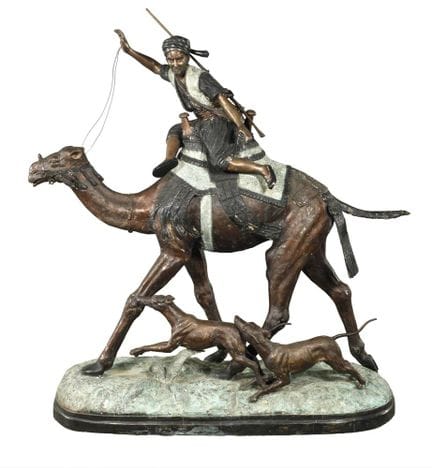 据阿尔弗雷德·杜布坎德（Alfred Dubucand）作品，
《撒哈拉狩猎》
20世纪下半叶，未署