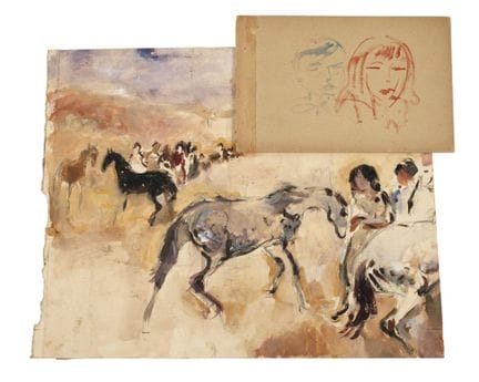Max Schwimmer, «Griffounagen» y acuarela
pequeño c