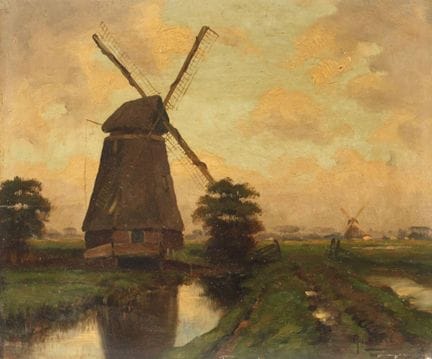 Paul Constantin Gabriel, Molino de viento
Paisaje 