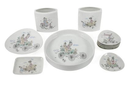 Ensemble de porcelaine décorative Rosenthal « Les 