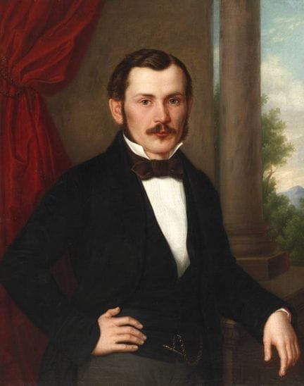 Ritratto di uomo in stile Biedermeier
Ritratto a m