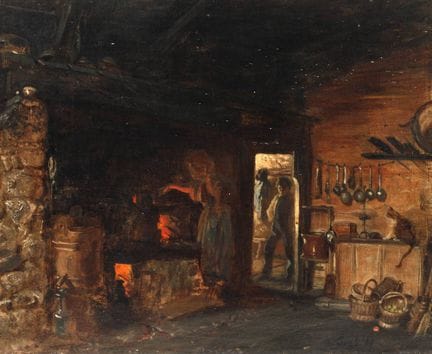 Konrad Grob, «Cocina campesina»
Una anciana cocina