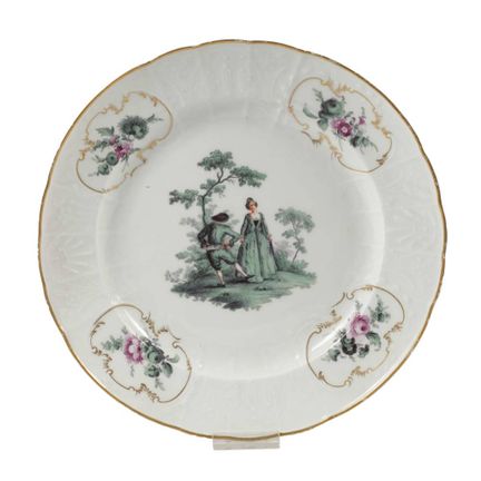 Assiette décorative de Meissen « Peinture de perso