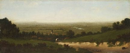 Franciscus Lodewijk van Gulik, Paisaje
en el centr