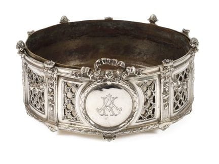 Jardinière en argent de style néoclassique
vers 19
