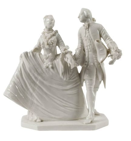 Nymphenburg « Couple de menuets »
issu du centre d