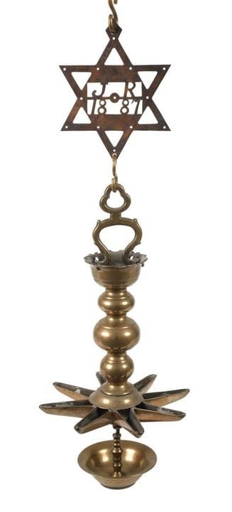Lampe de sabbat de Nuremberg
Milieu du XVIIIe sièc