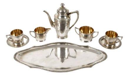 Service à moka en argent, Vienne
vers 1911, argent
