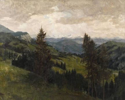 Lothar Rudolf Meilinger, "Vista dal Wendelstein ..
