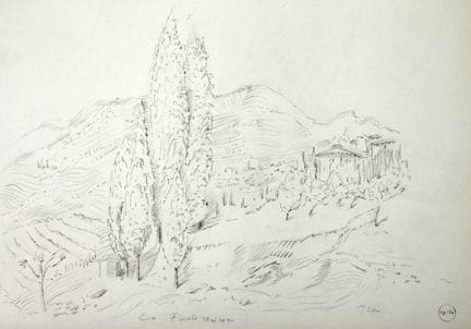 Werner Tübke, «Fiesole, mayo de 1971»
Paisaje mont