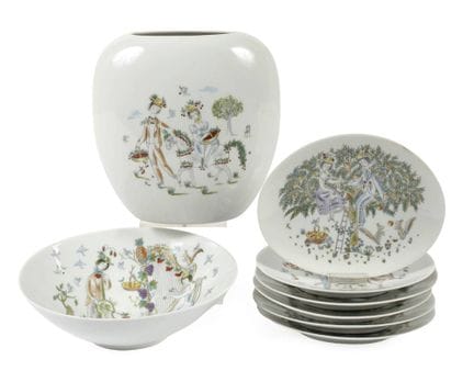Service à fruits Rosenthal « Les Amoureux »
huit p