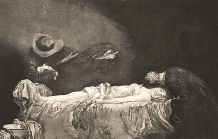 Max Klinger, «Fin»
Lámina del ciclo «Eine Liebe», 