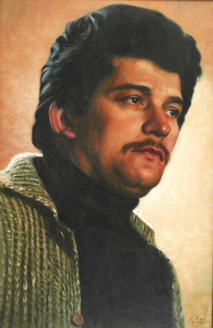 Manfred Leibl, Autorretrato
Retrato de cabeza del 