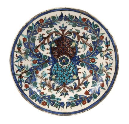 Assiette d'Iznik
Empire ottoman, fin du XVIe ou XV