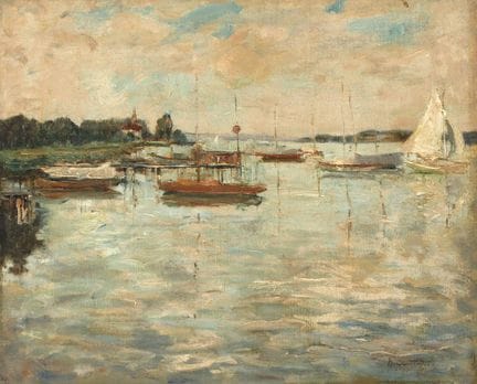 Hans Schilcher, Porto sull’Ammersee 
vista estiva 