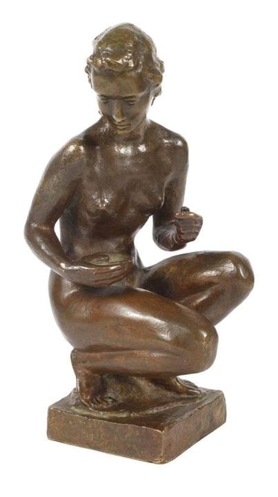 Thomas Sigl, Nu féminin avec coupe
vers 1943, sign