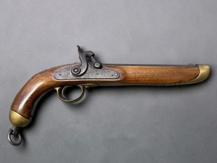 Pistola-carabina austriaca, a percussione
Canna ro