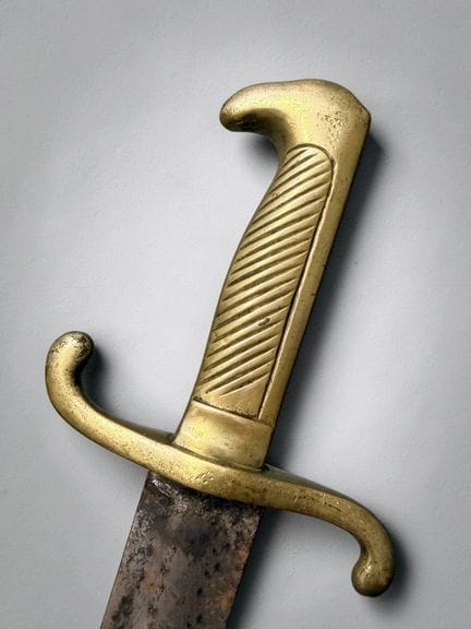 Coltello tedesco da fascine
Montatura in ottone. G